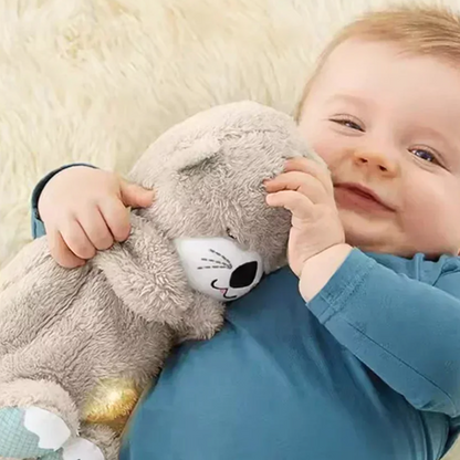 Peluche musicale qui respire au même rythme qu'un humain, avec lumière intégrée et musique pour apaiser les enfants + 11 explorations sensorielles