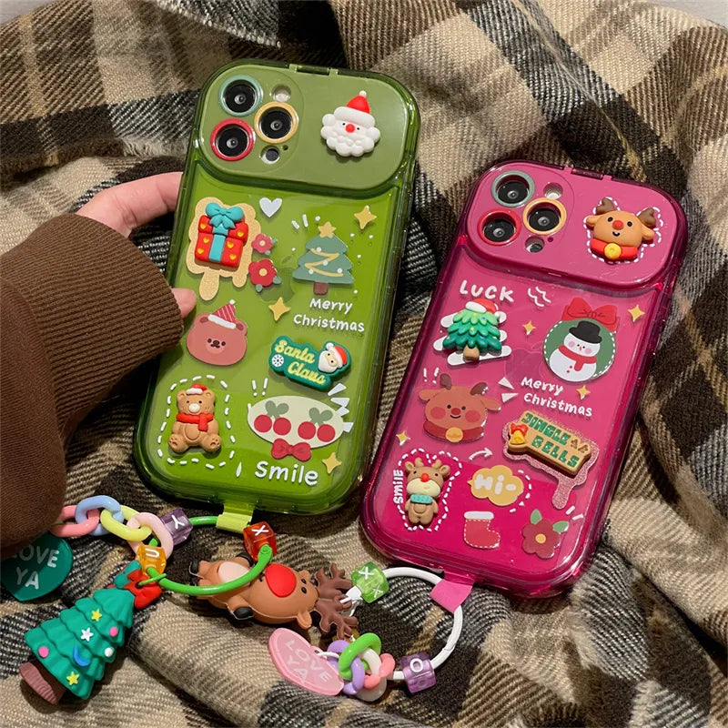 Coque pour cellulaire de Noël avec pendendifs