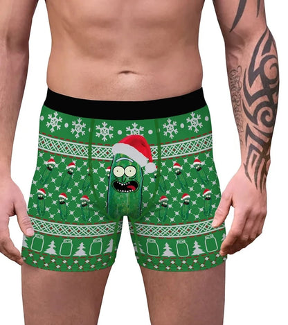 Boxer de Noël imprimé 3D, très doux pour la peau