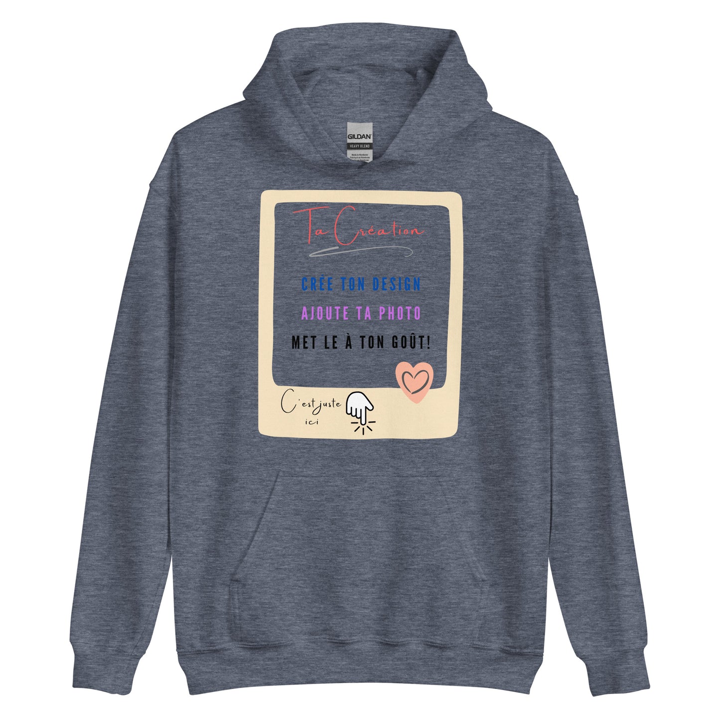 Sweat à capuche - CRÉE ton propre design