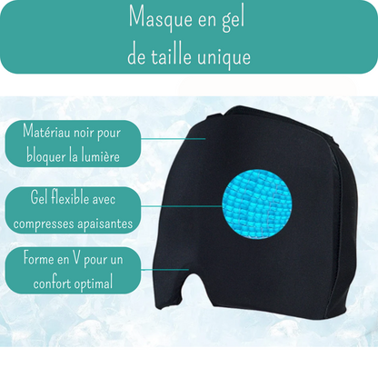 Masque en gel de qualité médicale pour une thérapie par le chaud ou le froid