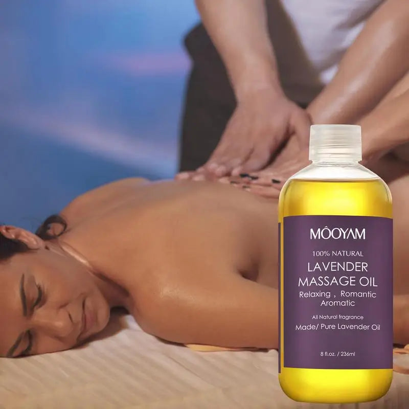 Huile essentielle pour massage à la lavande 100% naturelle