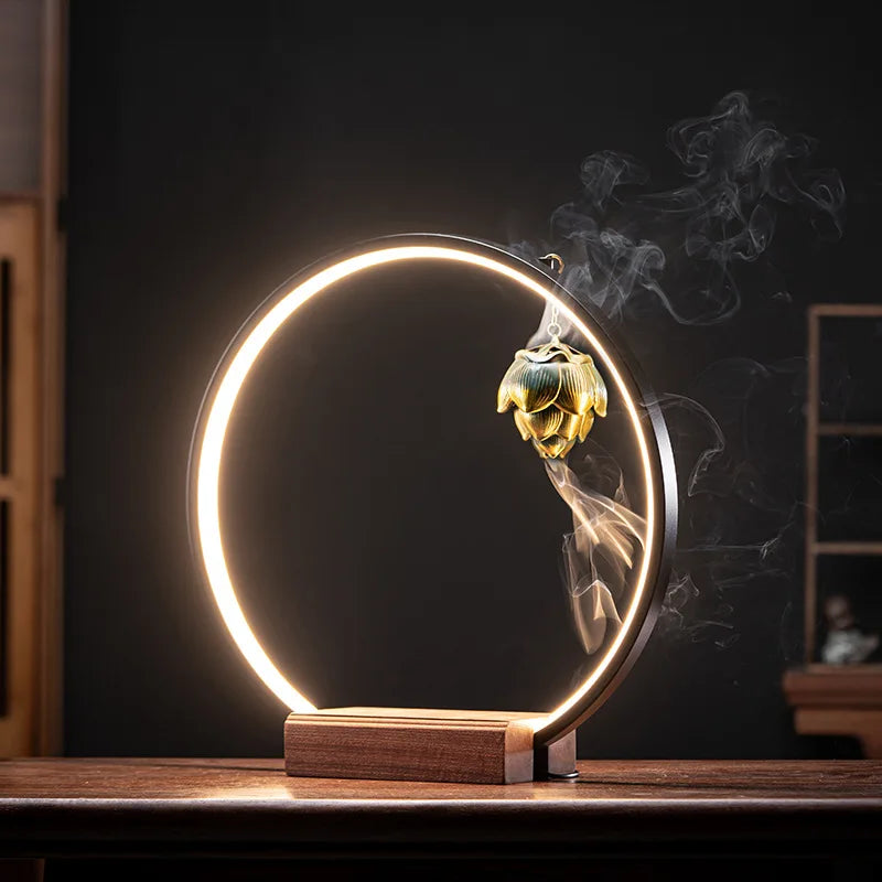 Magnifique diffuseur d'encens en bois