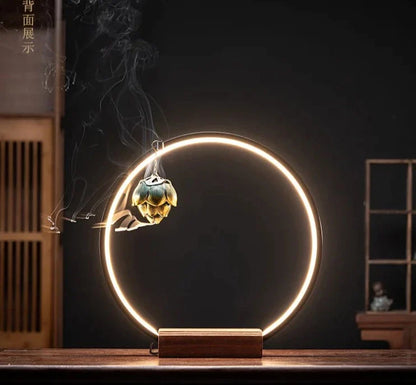 Magnifique diffuseur d'encens en bois