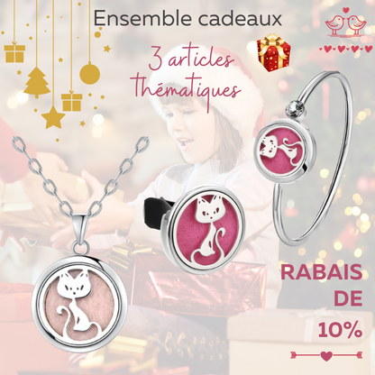 Ensemble cadeaux (10% de rabais): bijoux d'aromathérapie, diffuseurs d'huiles essentielles 100% naturelles